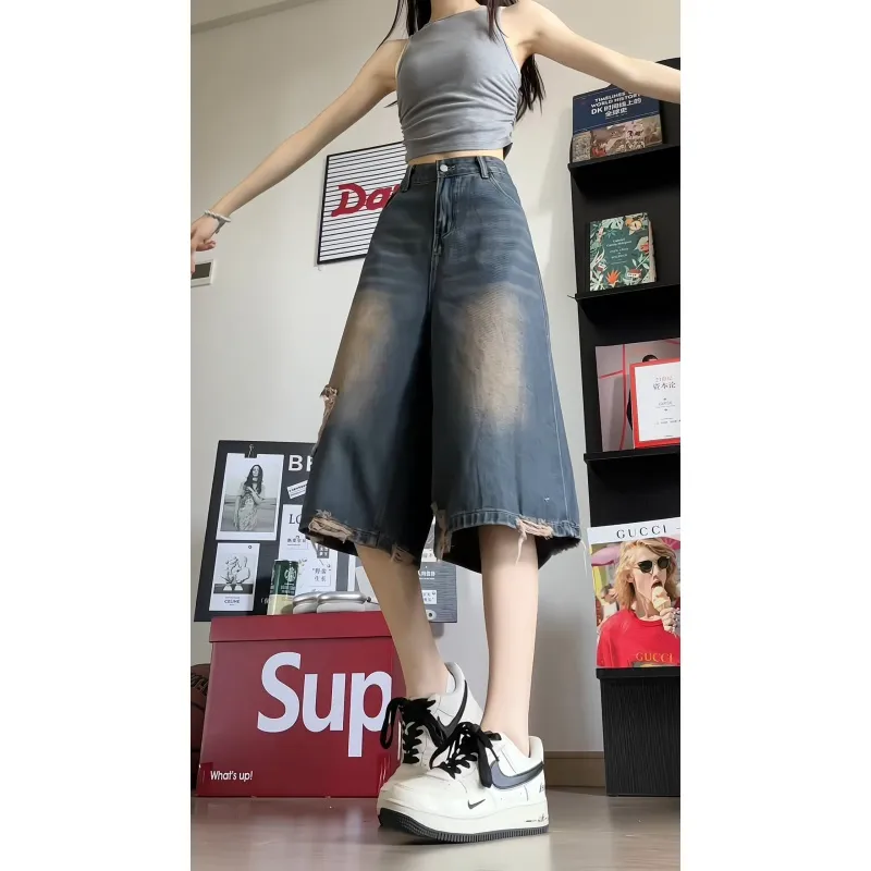 DJ.SPIRIT Denim Shorts Unisex-8