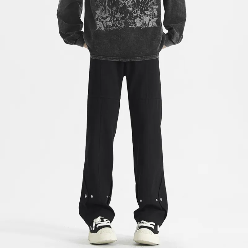 PAINT STAIN Casual Pants Unisex White-5