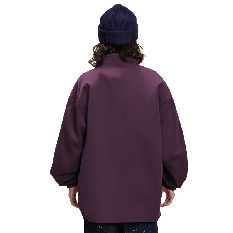 DJ.SPIRIT Jackets Coats Unisex Light Gray Purple-0