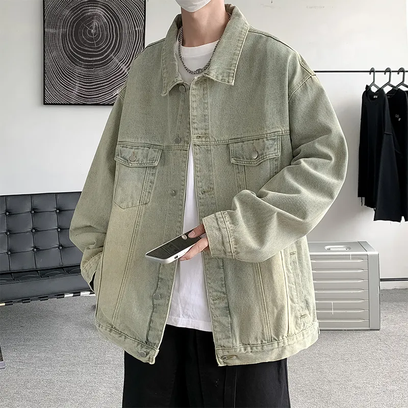 DJ.SPIRIT Denim Jacket Unisex Gradient Pink-9