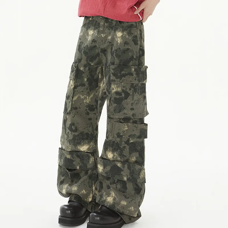 DJ.SPIRIT Cargo Pants Unisex Camouflage-5