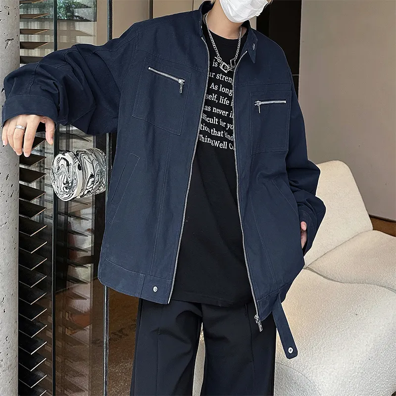 DJ.SPIRIT Jackets Coats Unisex Gray White-9