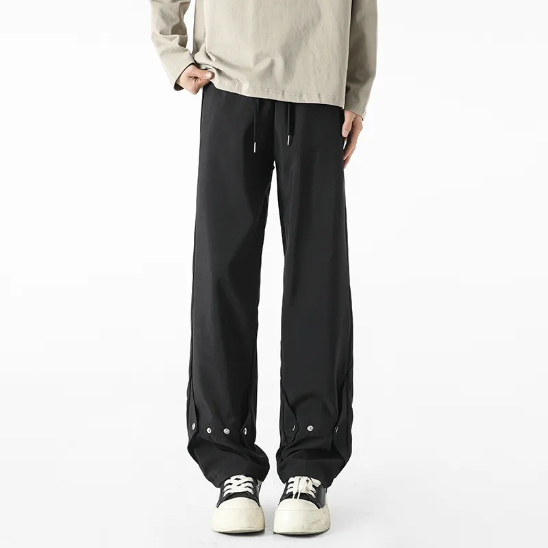 DJ.SPIRIT Casual Pants Unisex Black-1