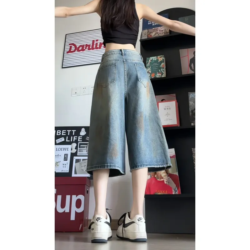 DJ.SPIRIT Denim Shorts Unisex-4