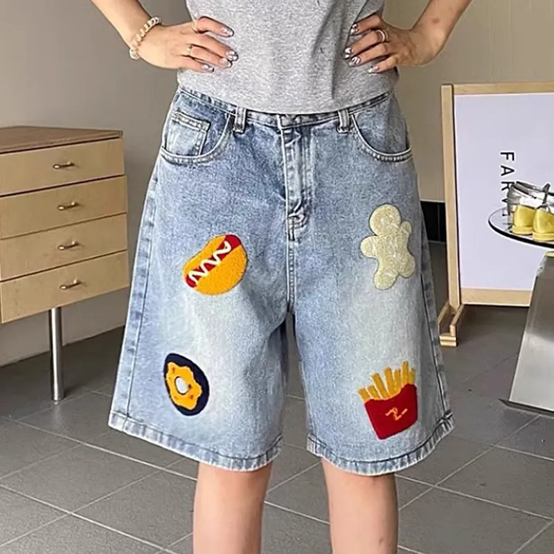 DJ.SPIRIT Denim Shorts Unisex-3