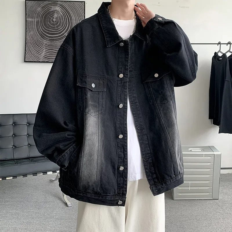 DJ.SPIRIT Denim Jacket Unisex Gradient Pink-13