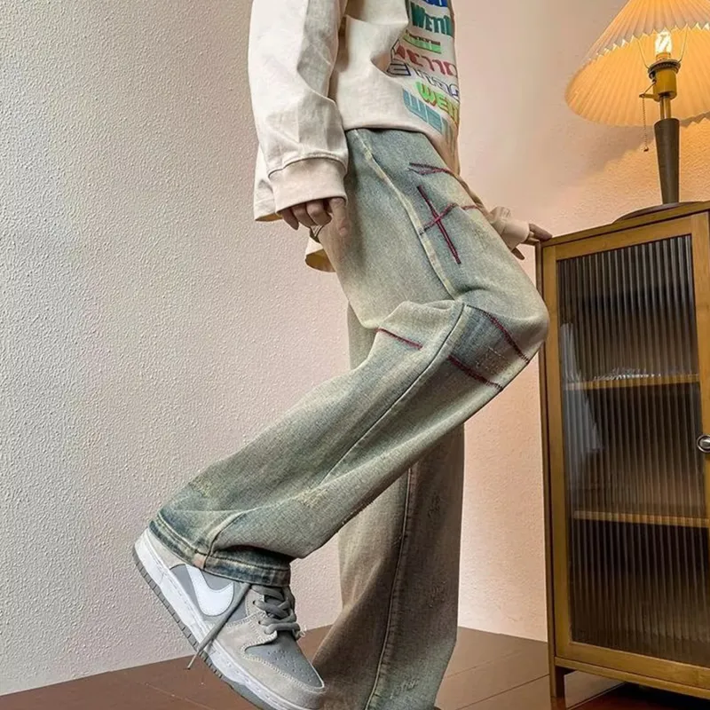 DJ.SPIRIT Jeans Unisex Vintage Blue-3