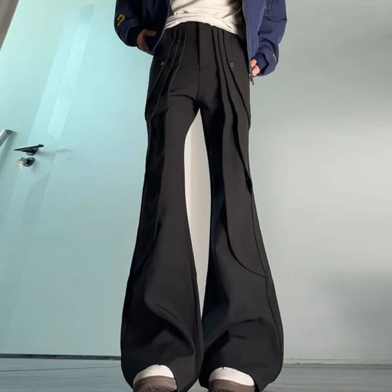 DJ.SPIRIT Casual Pants Unisex Black-2