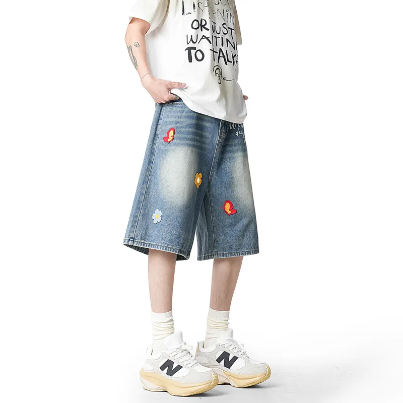 DJ.SPIRIT Denim Shorts Unisex-10