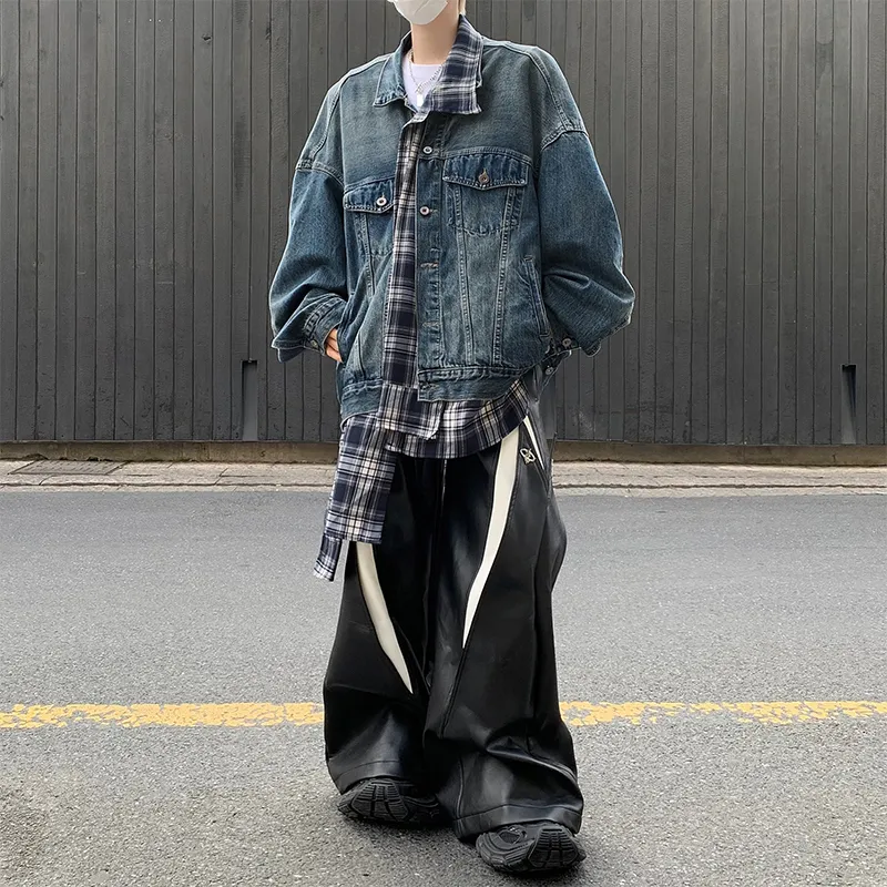 DJ.SPIRIT Denim Jacket Unisex Blue Gray-1