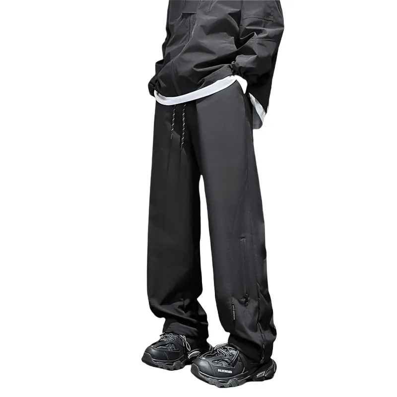 DJ.SPIRIT Casual Pants Unisex Black-2