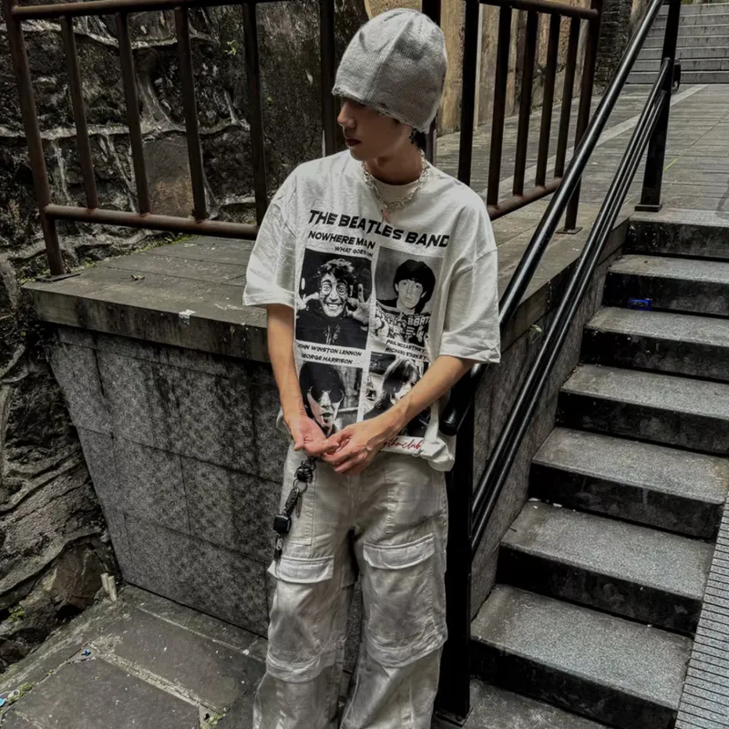 DJ.SPIRIT T-Shirts Unisex White Gray-6