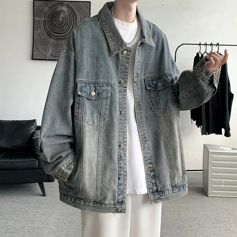 DJ.SPIRIT Denim Jacket Unisex Gradient Pink-1