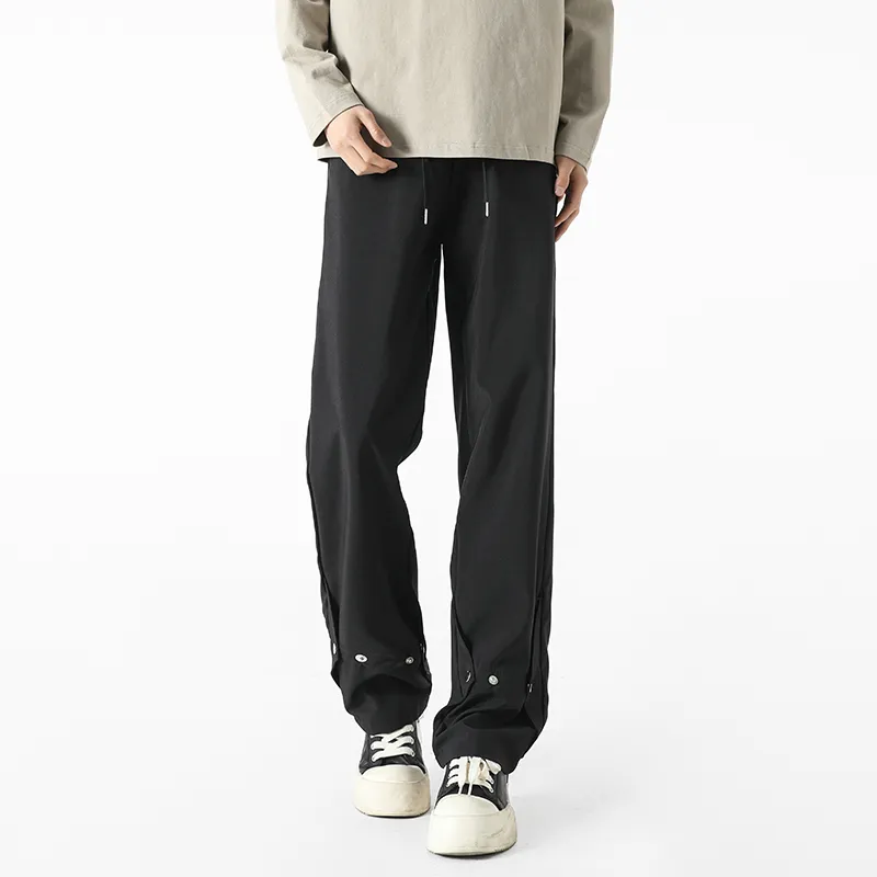 DJ.SPIRIT Casual Pants Unisex Black-2