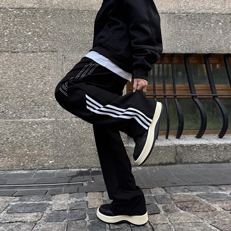 DJ.SPIRIT Casual Pants Unisex Black-3