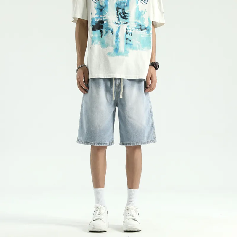 DJ.SPIRIT Denim Shorts Unisex-5