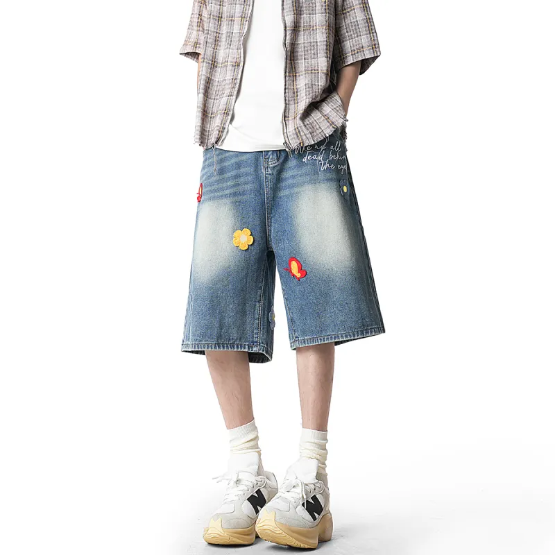 DJ.SPIRIT Denim Shorts Unisex-11