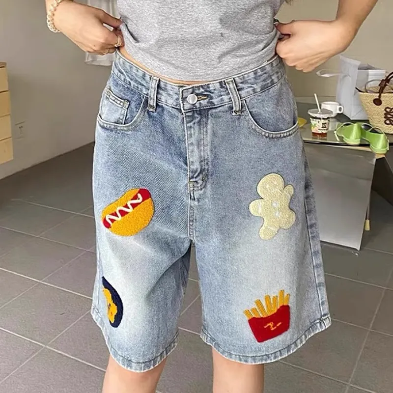 DJ.SPIRIT Denim Shorts Unisex-4