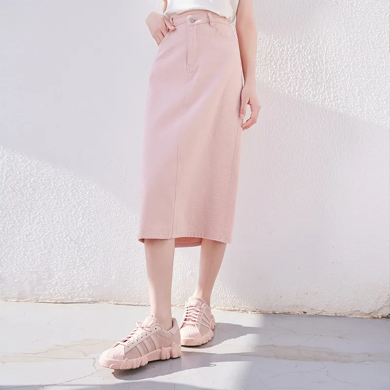 XIANGYING Denim Long Skirts Women's-8
