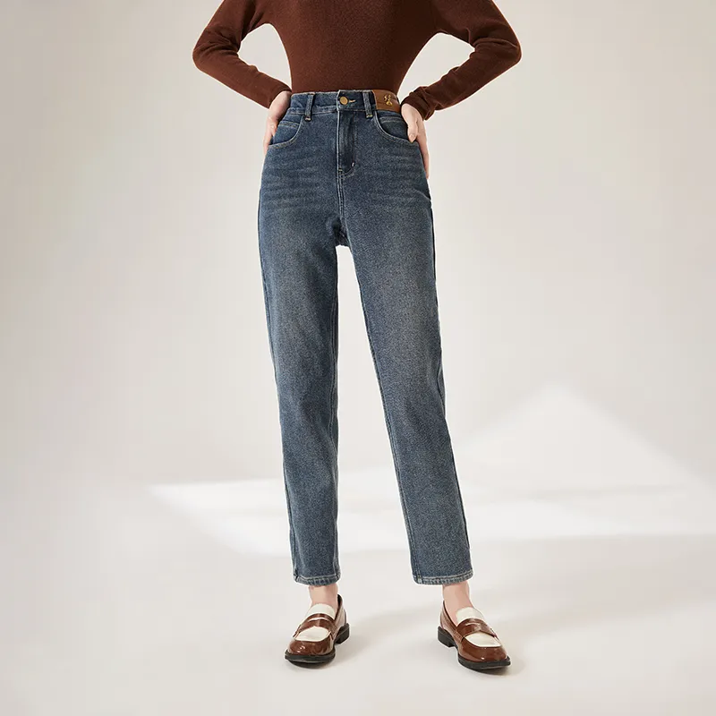 XIANGYING Jeans Women's Denim Blue-2