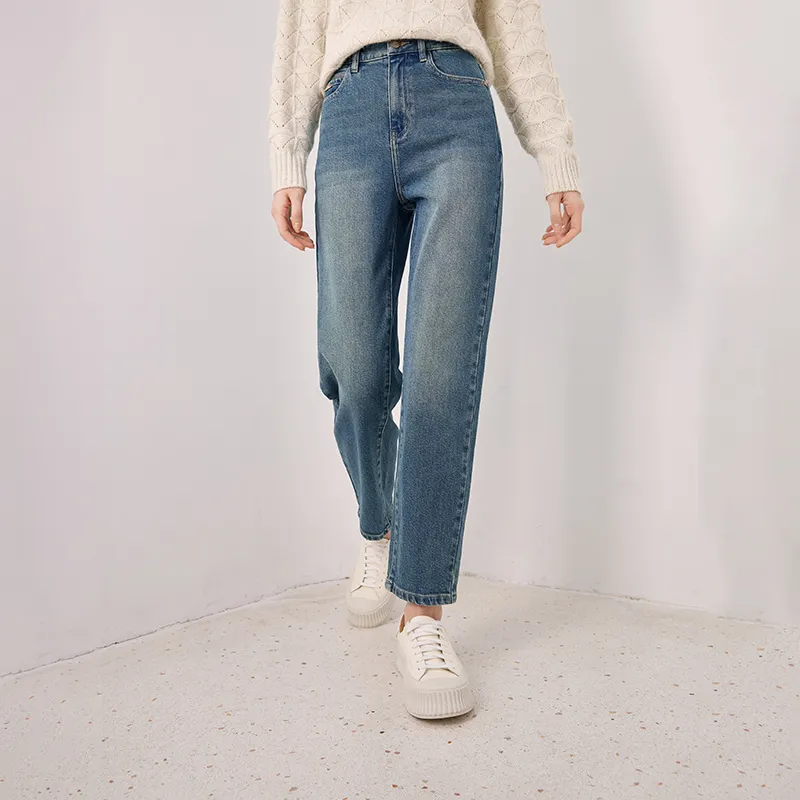 XIANGYING Jeans Women's Blue-3