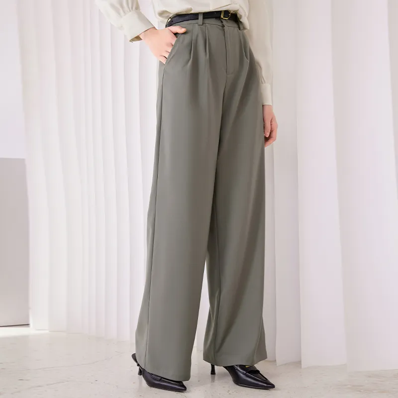 XIANGYING Suit Trouser Women's Green-3