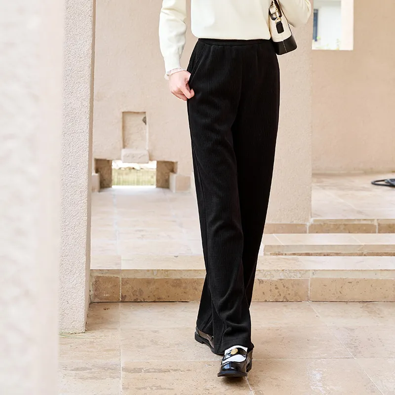 XIANGYING Casual Pants Women's Black-4
