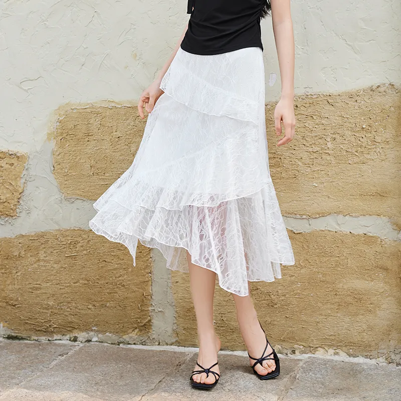 XIANGYING Casual Long Skirt Women's-3