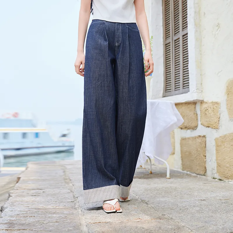 XIANGYING Jeans Women's Denim Blue-6