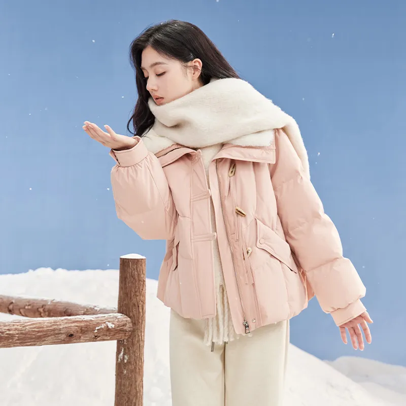 XIANGYING Down Jacket Women's Pink-3