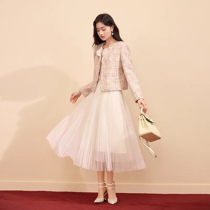 XIANGYING Sleeveless Dress Women's Pink-5