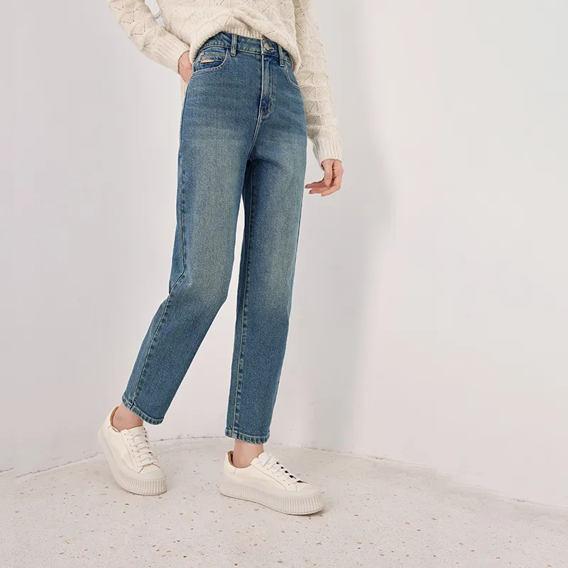 XIANGYING Jeans Women's Blue-2