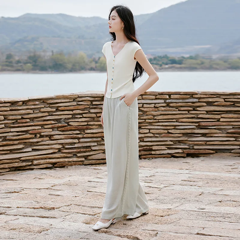 XIANGYING T Shirts Women's Heron White-4