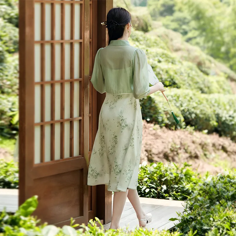 XIANGYING Two Piece Skirt Sets Women's-4