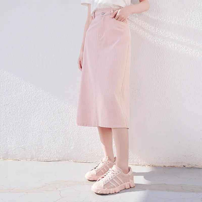 XIANGYING Denim Long Skirts Women's-6