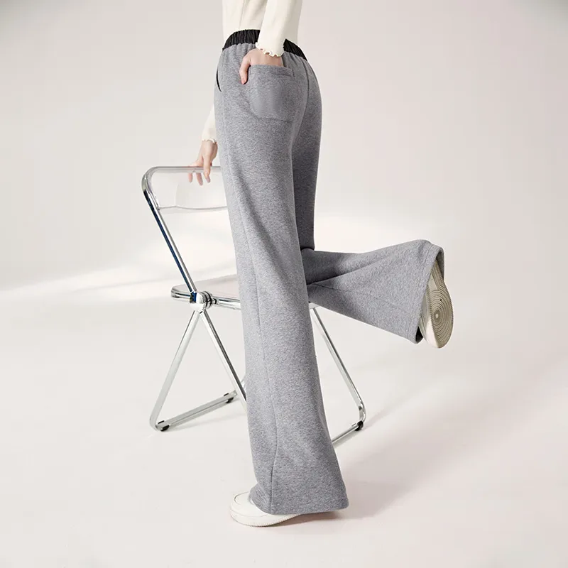 XIANGYING Casual Pants Women's Gray-3