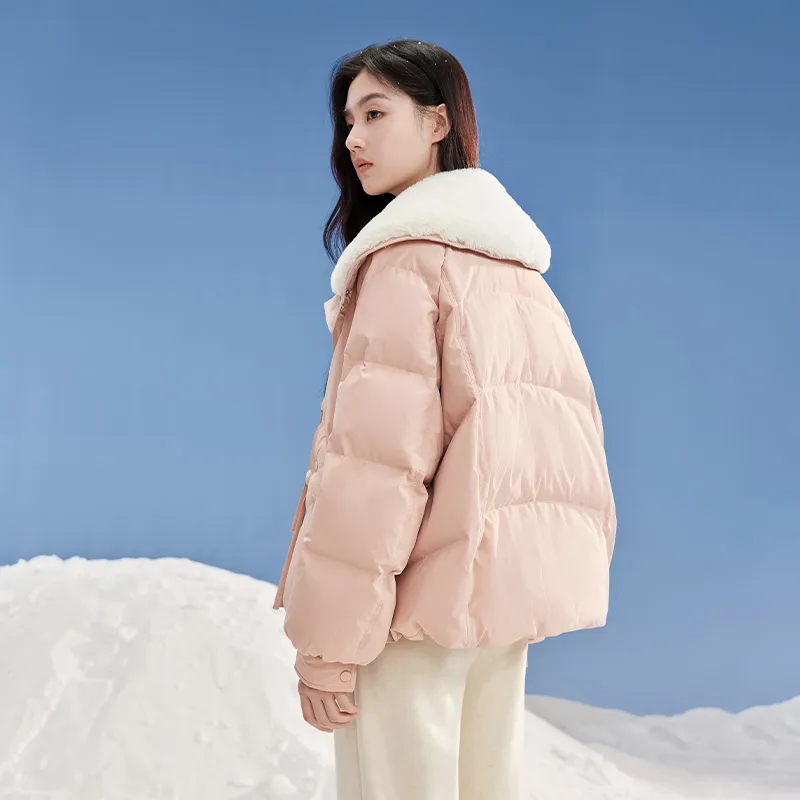 XIANGYING Down Jacket Women's Pink-6
