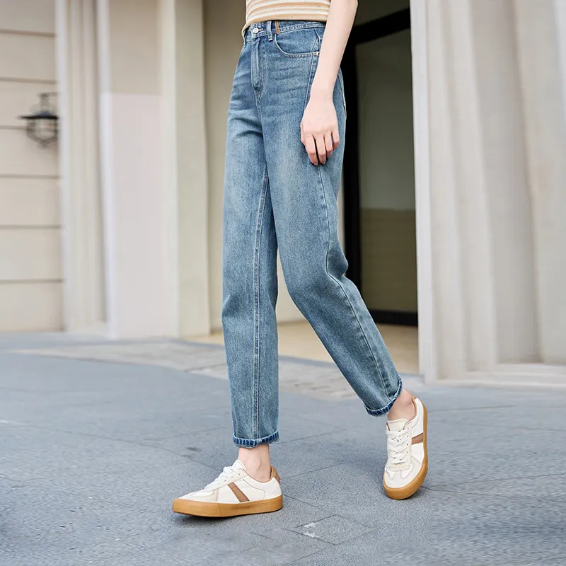 XIANGYING Jeans Women's Denim Blue-2