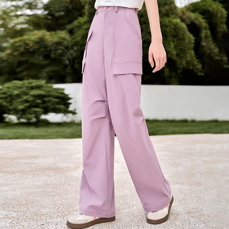 XIANGYING Cargo Pants Women's Purple-2