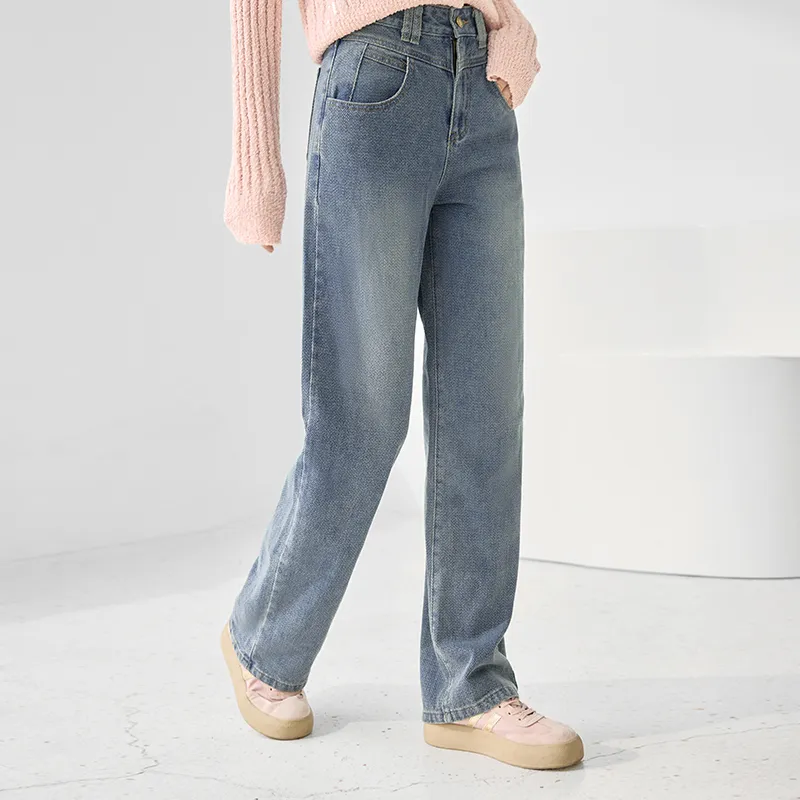 XIANGYING Jeans Women's Blue-2