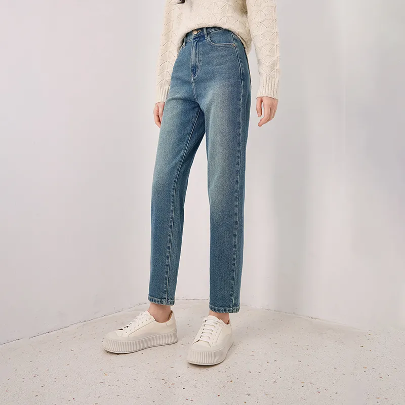 XIANGYING Jeans Women's Blue-4