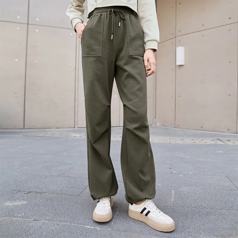 XIANGYING Cargo Pants Women's Army Green-2