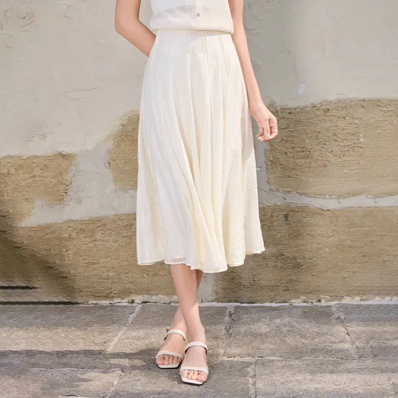 XIANGYING Casual Long Skirt Women's-3