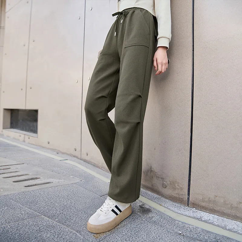 XIANGYING Cargo Pants Women's Army Green-4