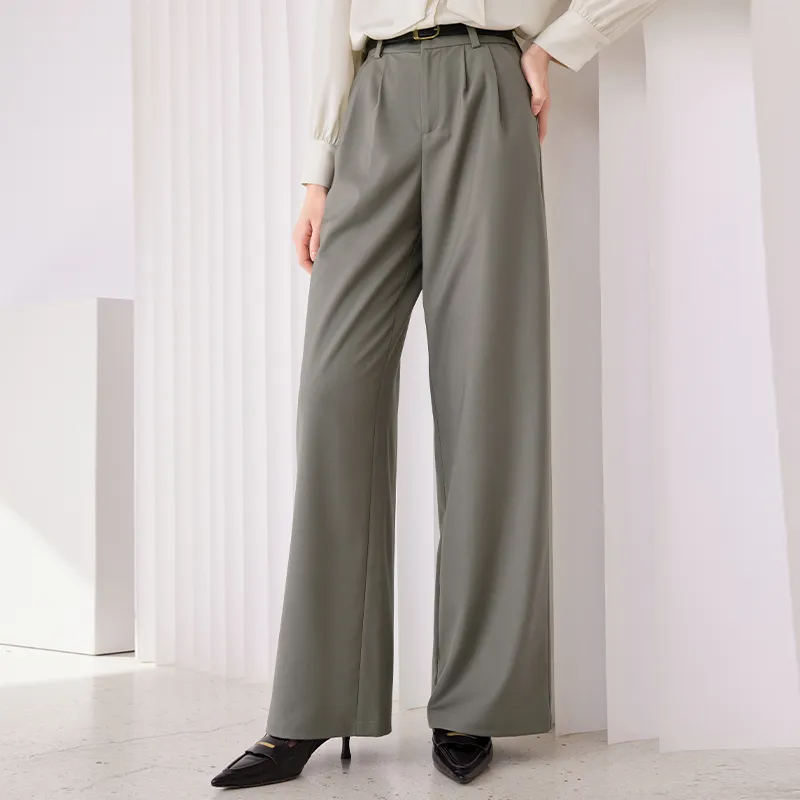 XIANGYING Suit Trouser Women's Green-4