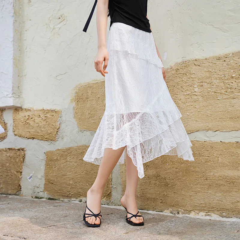 XIANGYING Casual Long Skirt Women's-4