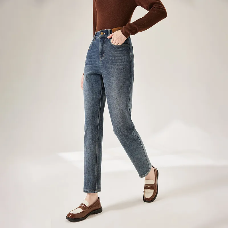 XIANGYING Jeans Women's Denim Blue-6