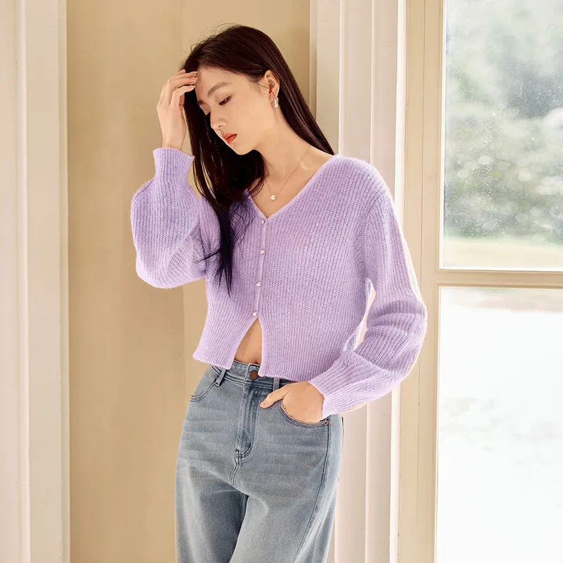 XIANGYING Knitwear Women's Purple-3