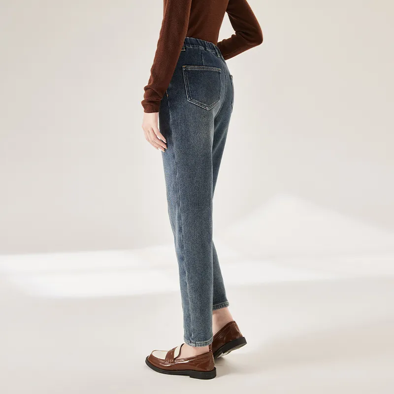XIANGYING Jeans Women's Denim Blue-3