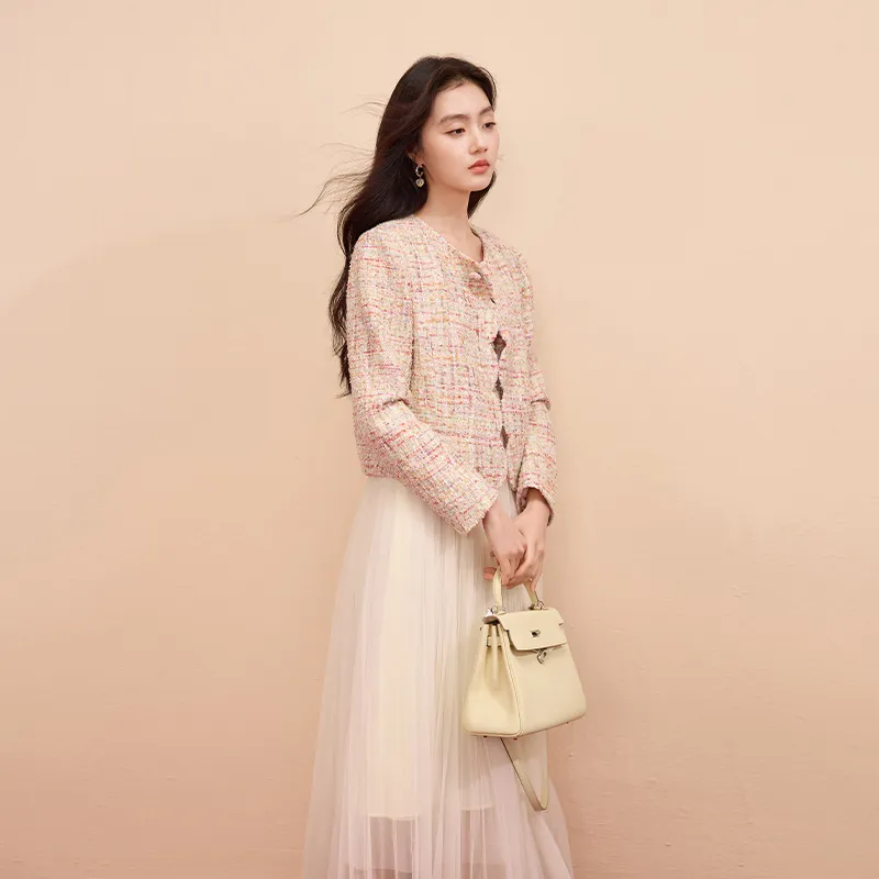 XIANGYING Jackets & Coats Women's Pink-5